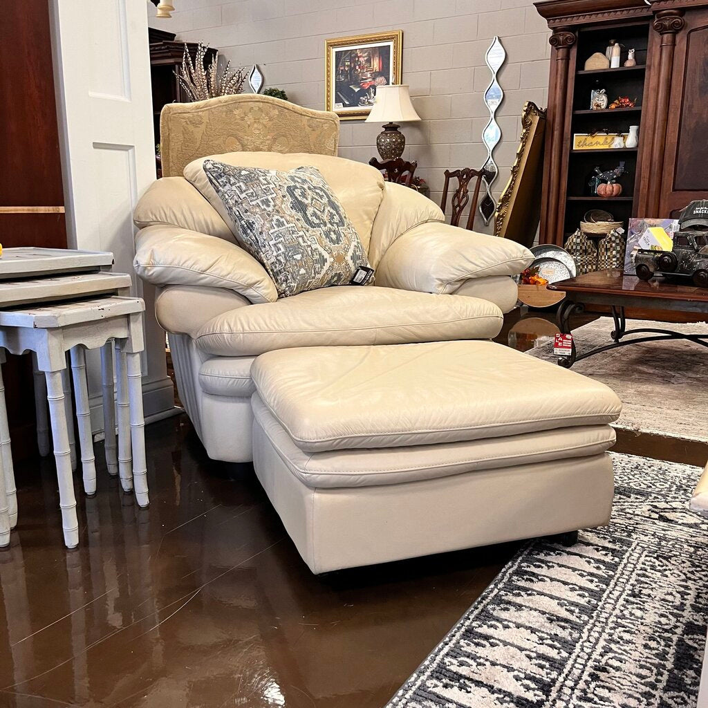Orig Price $960 - Club Chair w/ Ottoman