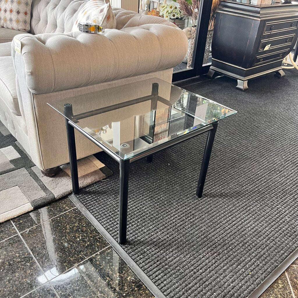 Glass End Table