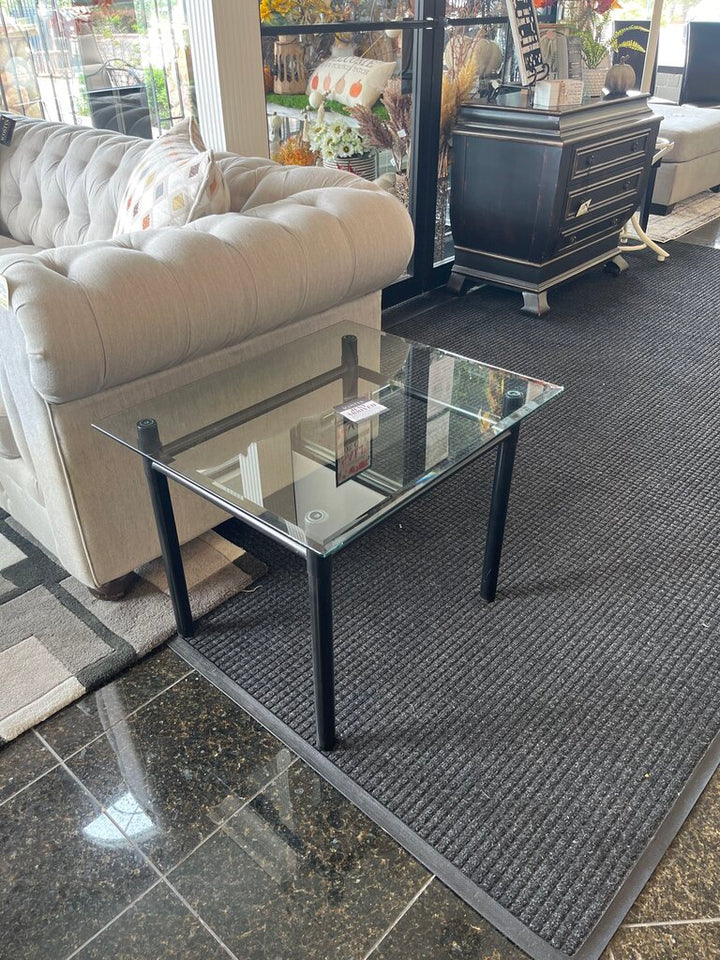 Glass End Table