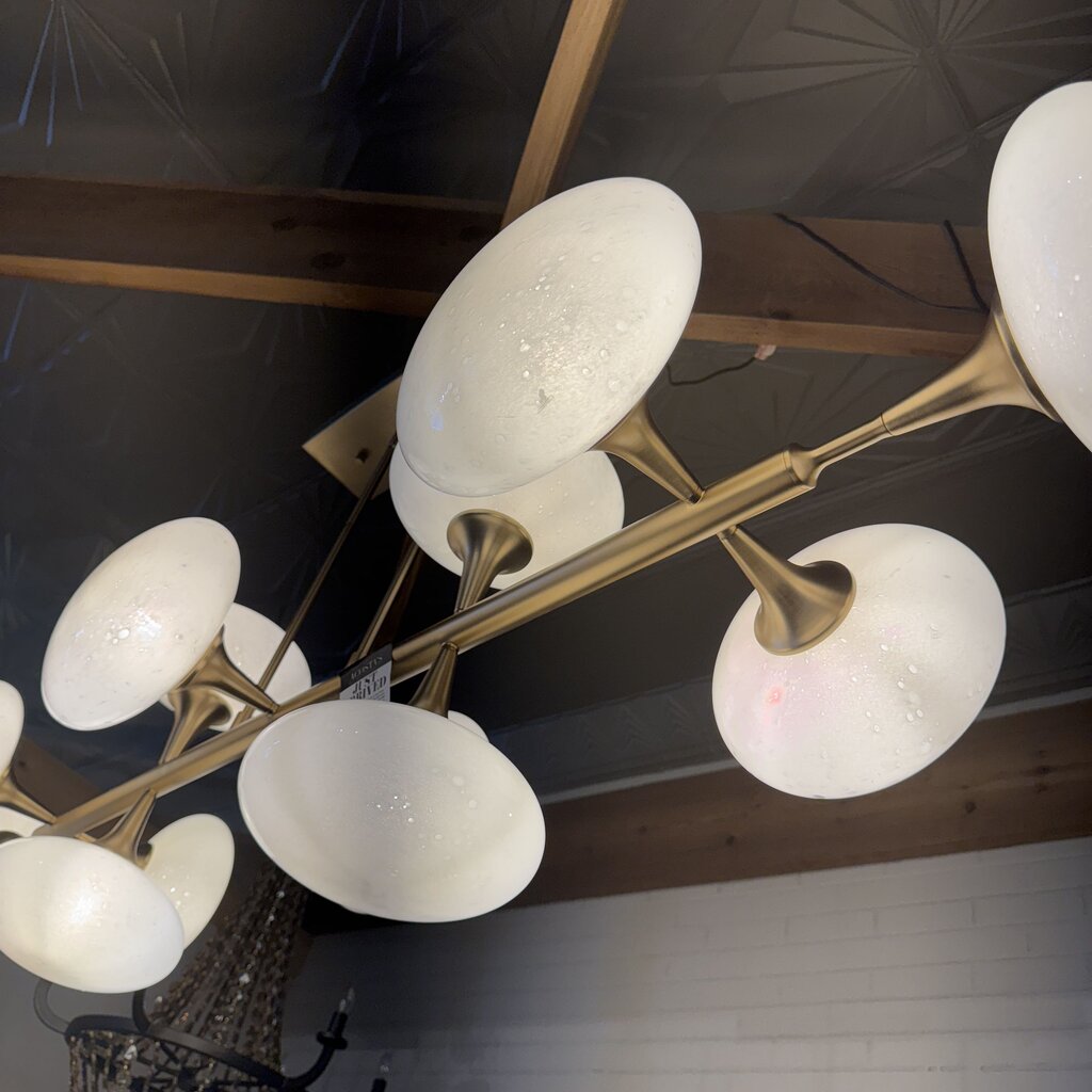 Orig Price $2000 - 12 Light Vienna Linear Chandelier