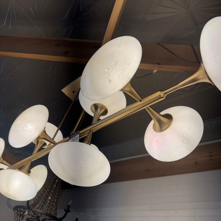 Orig Price $2000 - 12 Light Vienna Linear Chandelier