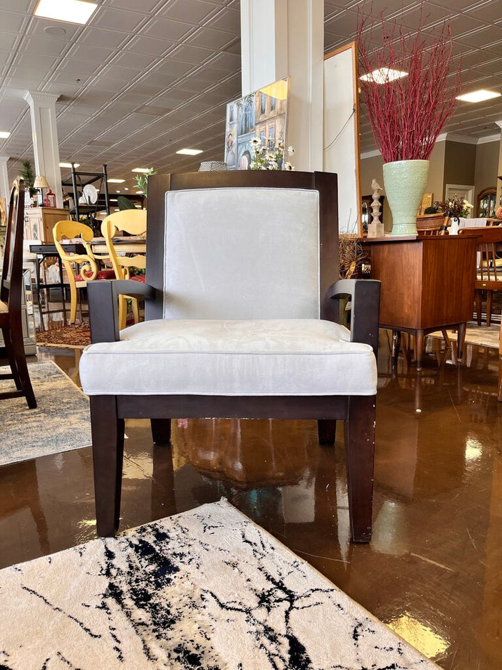 Orig Price $600 - Wood Framed Accent Chair