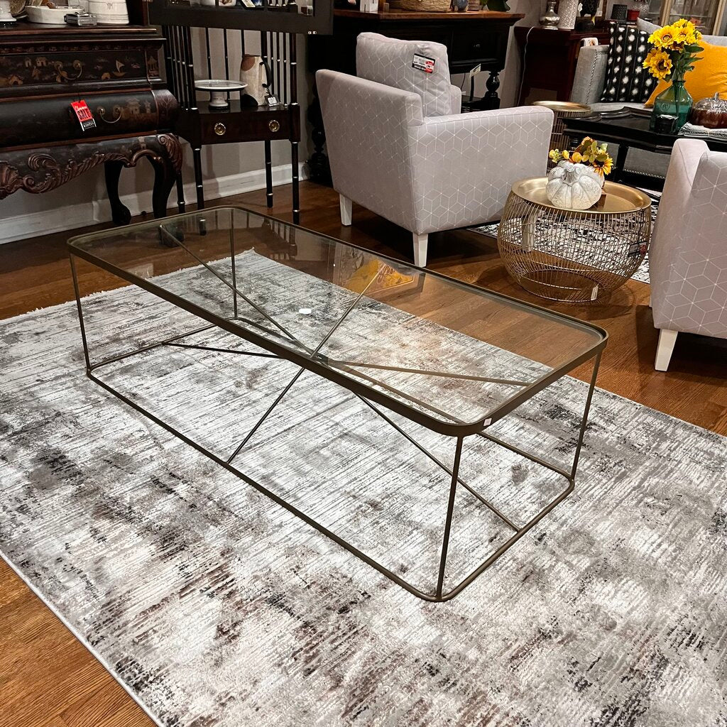 Orig Price $1200 - Lucas Glass Cocktail Table