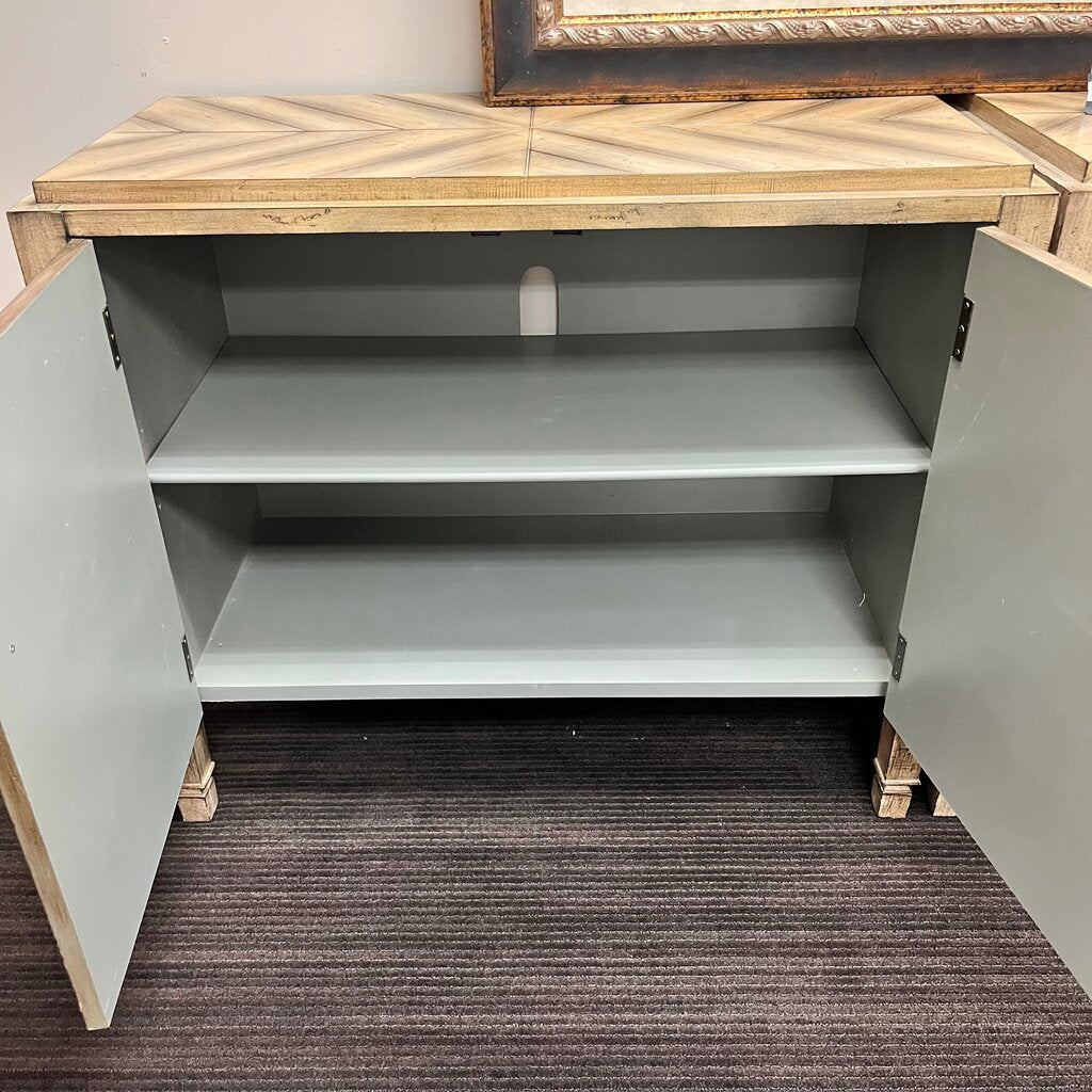 Orig Price $630 - Chevron Accent Cabinet