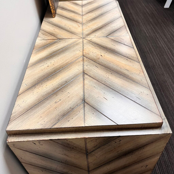 Orig Price $630 - Chevron Accent Cabinet