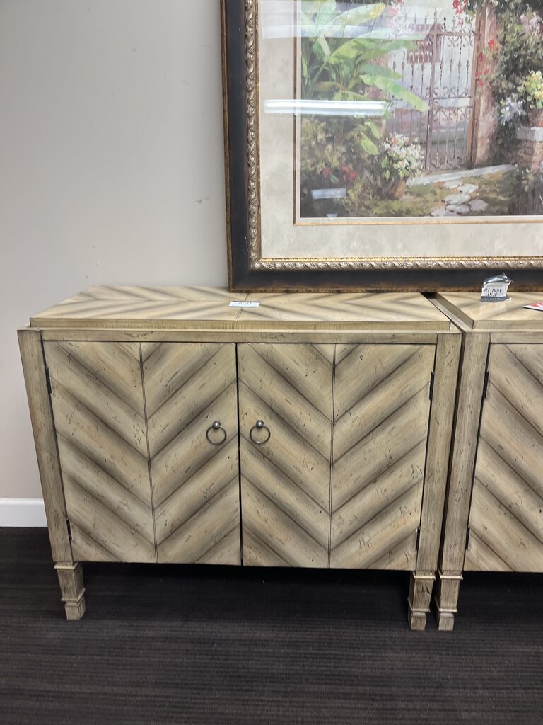 Orig Price $630 - Chevron Accent Cabinet