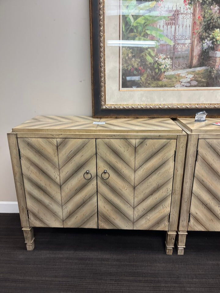 Orig Price $630 - Chevron Accent Cabinet