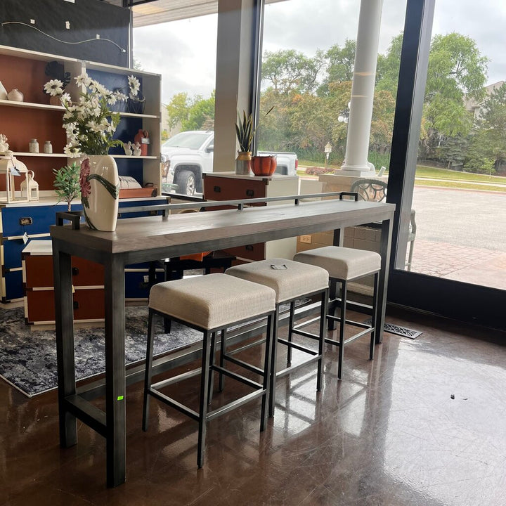 Orig Price $1700 - Console Table w/ 3 Stools