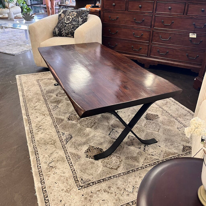 Orig Price $949 - Wood & Iron Cocktail Table