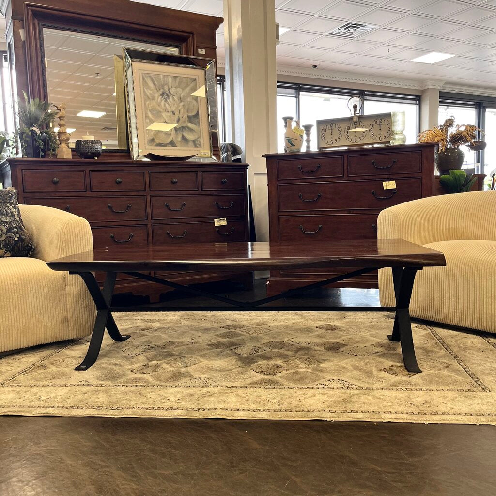 Orig Price $949 - Wood & Iron Cocktail Table