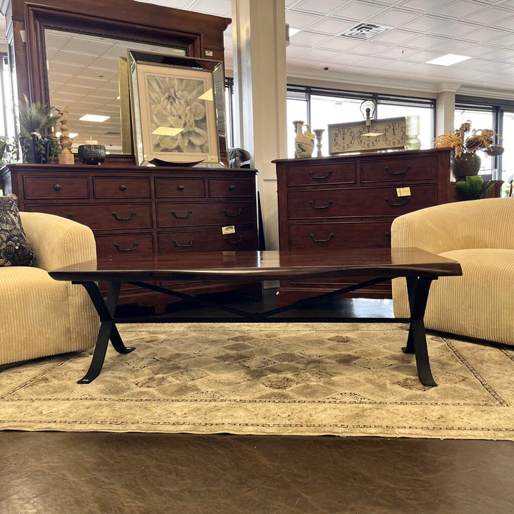 Orig Price $949 - Wood & Iron Cocktail Table