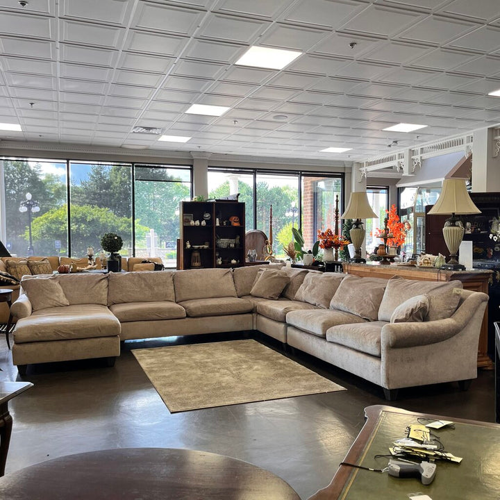 Orig Price $10000 - 5 Piece Sectional w/ Chaise