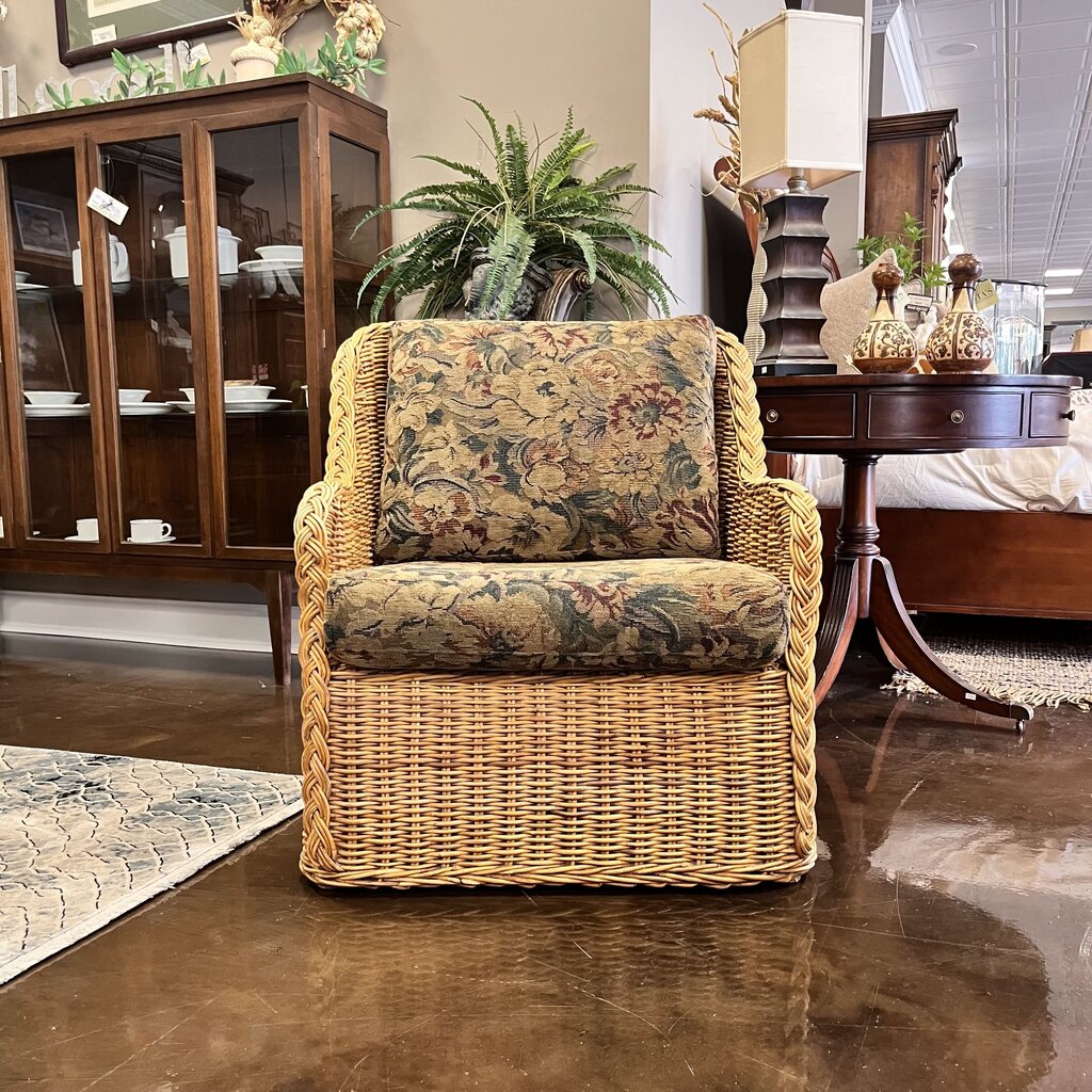 Rattan Chair w/ Cushion