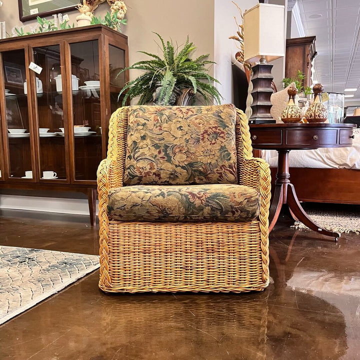 Rattan Chair w/ Cushion