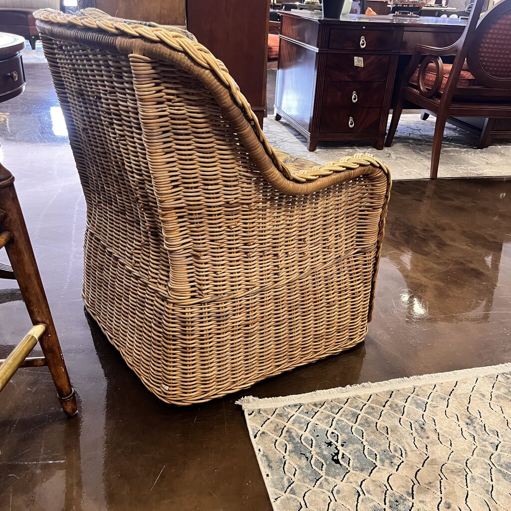 Rattan Chair w/ Cushion