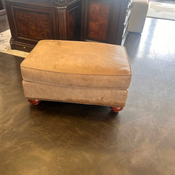 Leather Chair & Ottoman
