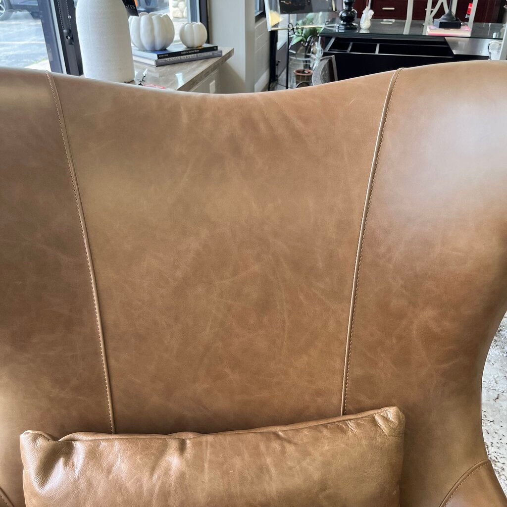 Orig Price $1359 - Leather Wing Chair