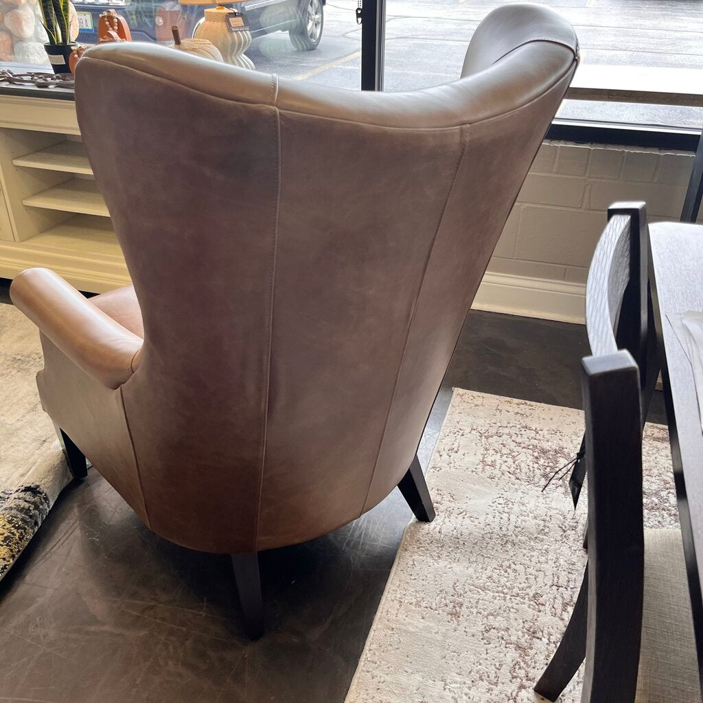 Orig Price $1359 - Leather Wing Chair