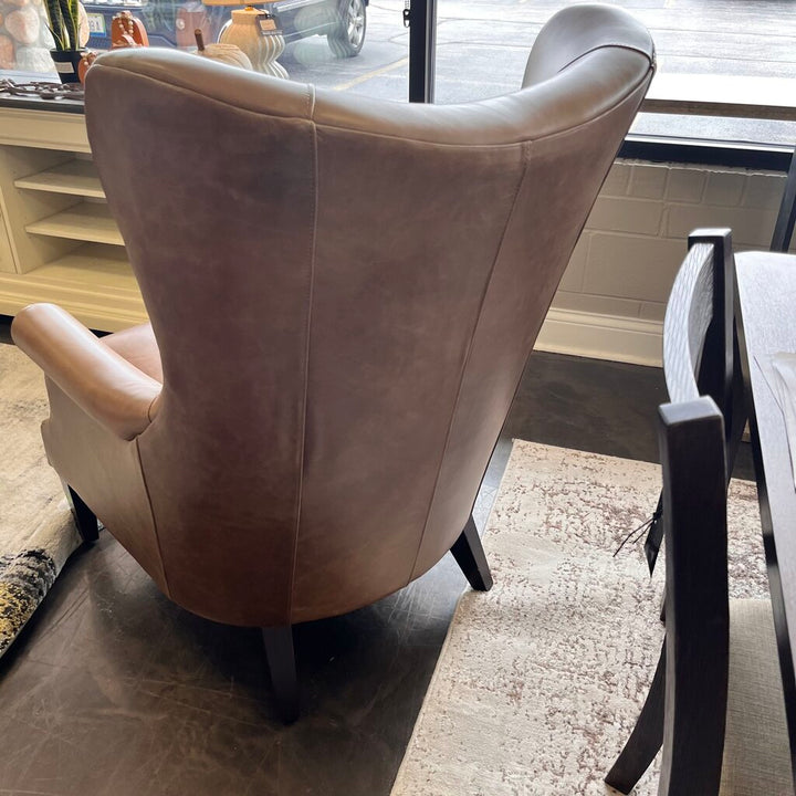 Orig Price $1359 - Leather Wing Chair