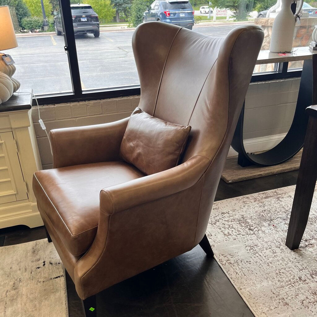 Orig Price $1359 - Leather Wing Chair