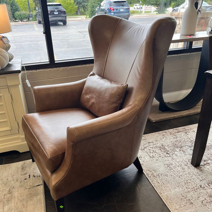 Orig Price $1359 - Leather Wing Chair