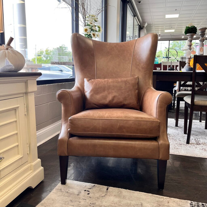 Orig Price $1359 - Leather Wing Chair