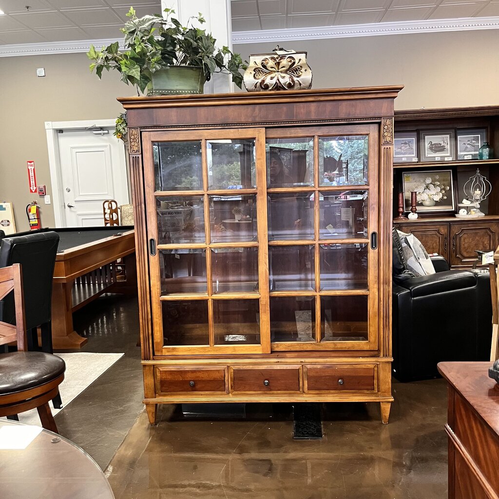 Curio Cabinet with Sliding Doors