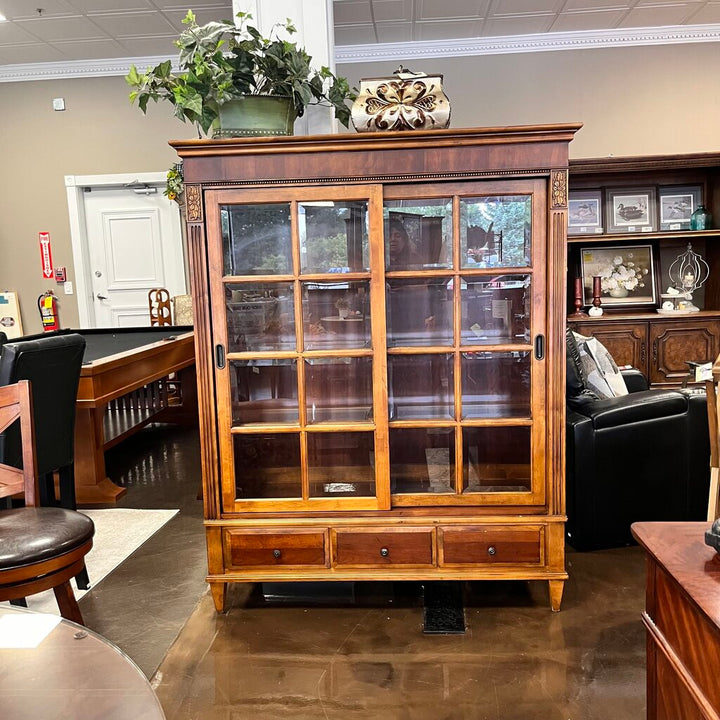 Curio Cabinet with Sliding Doors