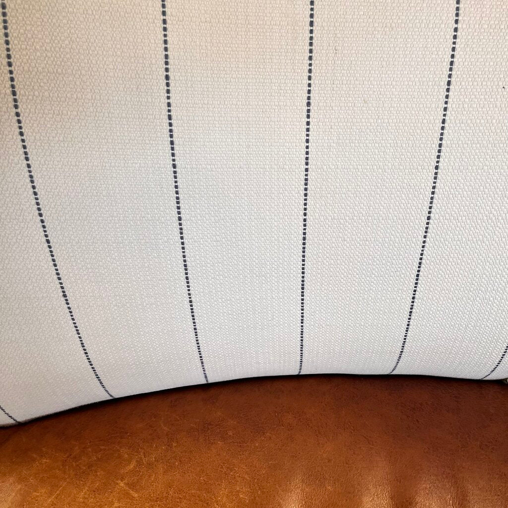 Semi Circle Leather Bench