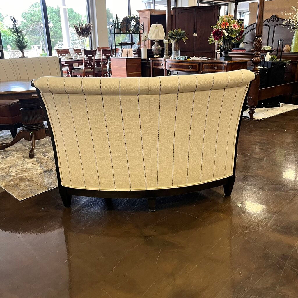 Semi Circle Leather Bench