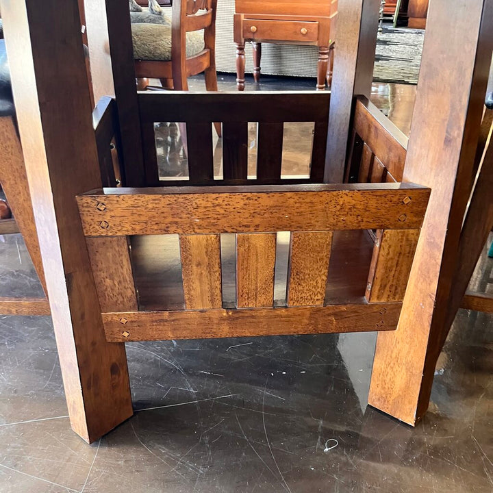 Pub Table w/ Tile Inset & 4 Stools