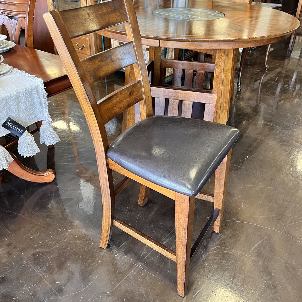 Pub Table w/ Tile Inset & 4 Stools