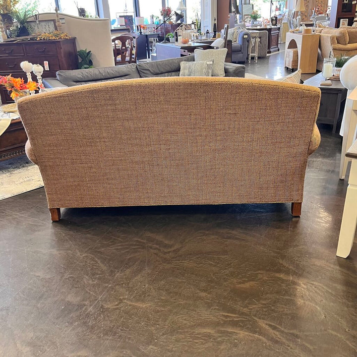 Tweed Sofa w/ 2 Throw Pillows