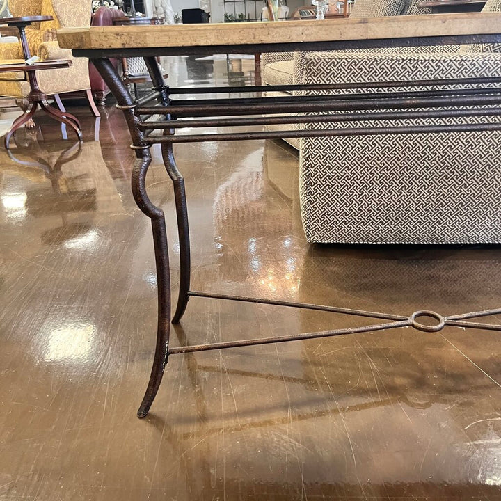 Orig Price $650 - Sofa table w/ Inlaid Top