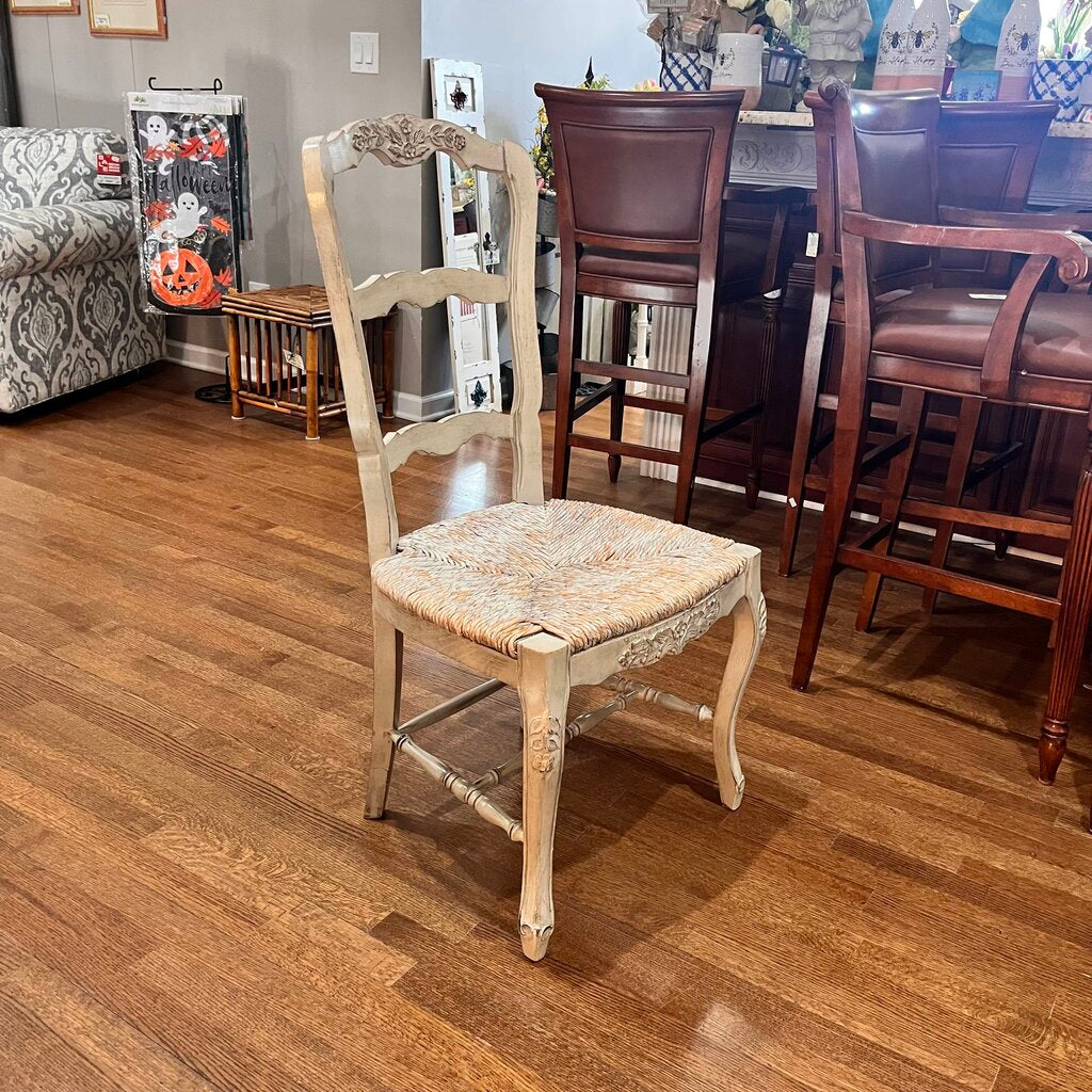 Orig Price $440 - Distressed Chair w/ Rush Seat