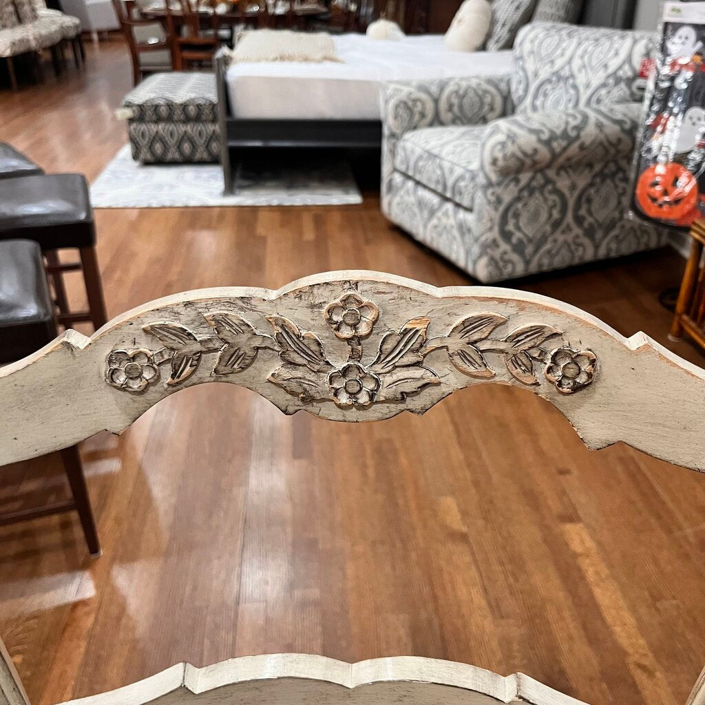 Orig Price $440 - Distressed Chair w/ Rush Seat
