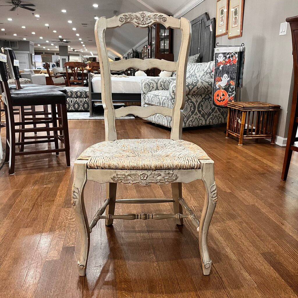 Orig Price $440 - Distressed Chair w/ Rush Seat