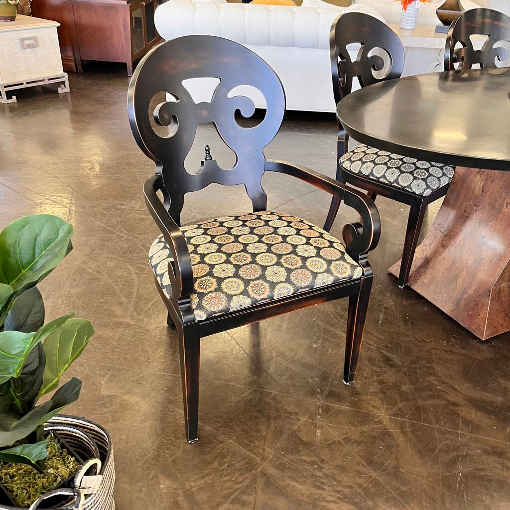 Orig Price $4000 - Metal Dining Table w/ 5 Chairs