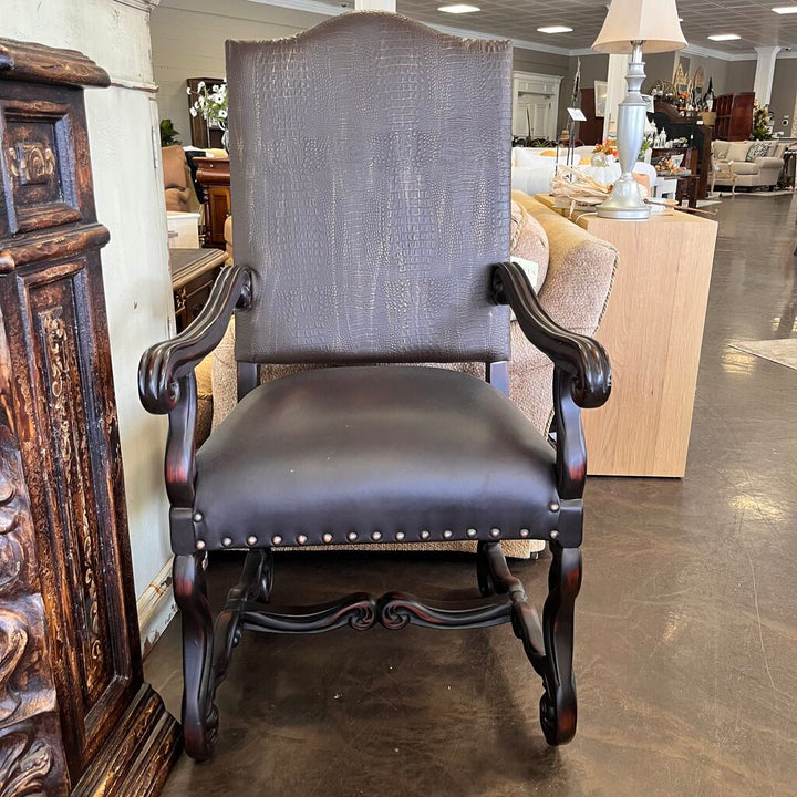Orig Price $12000 - Ornate Dining Table w/ 8 Chairs