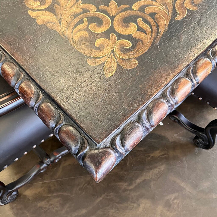 Orig Price $12000 - Ornate Dining Table w/ 8 Chairs