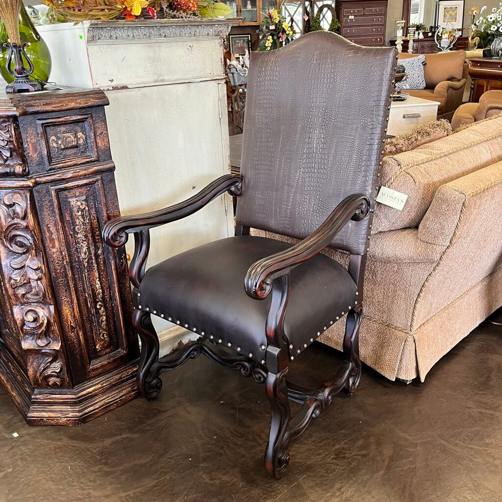 Orig Price $12000 - Ornate Dining Table w/ 8 Chairs