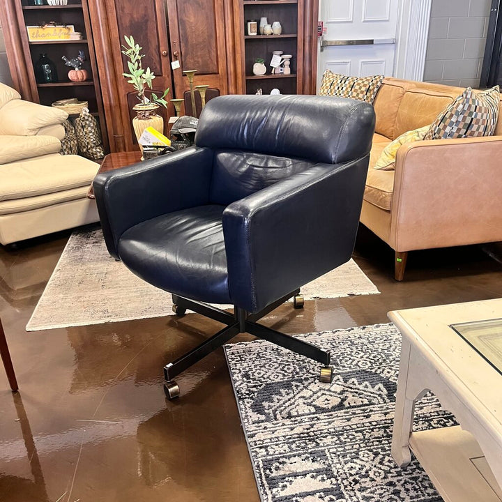 Orig Price $650 - Adjustable Leather Swivel Office Chair