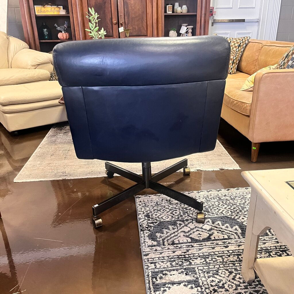 Orig Price $650 - Adjustable Leather Swivel Office Chair