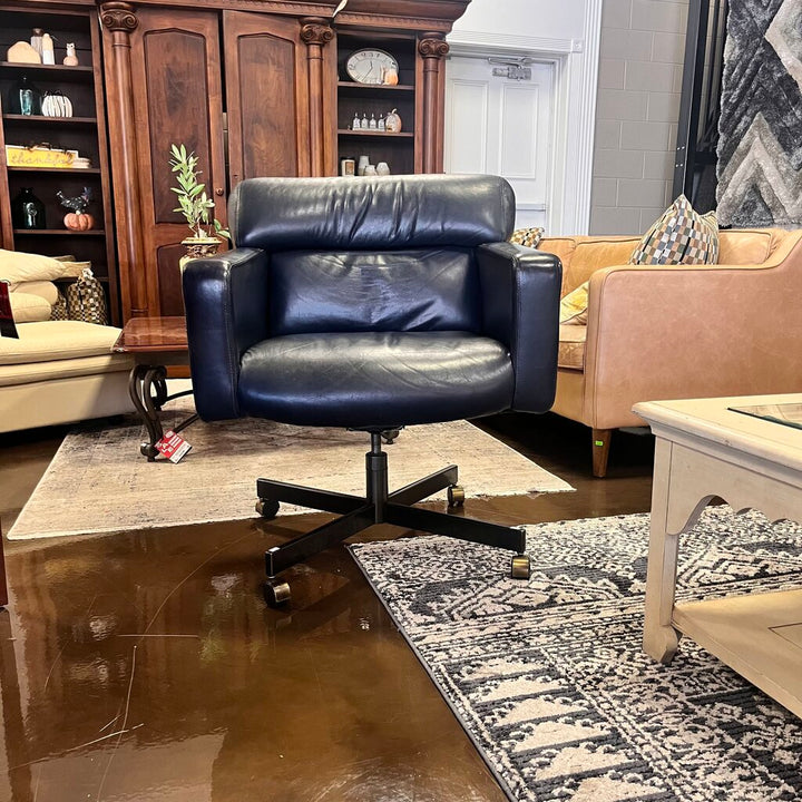 Orig Price $650 - Adjustable Leather Swivel Office Chair