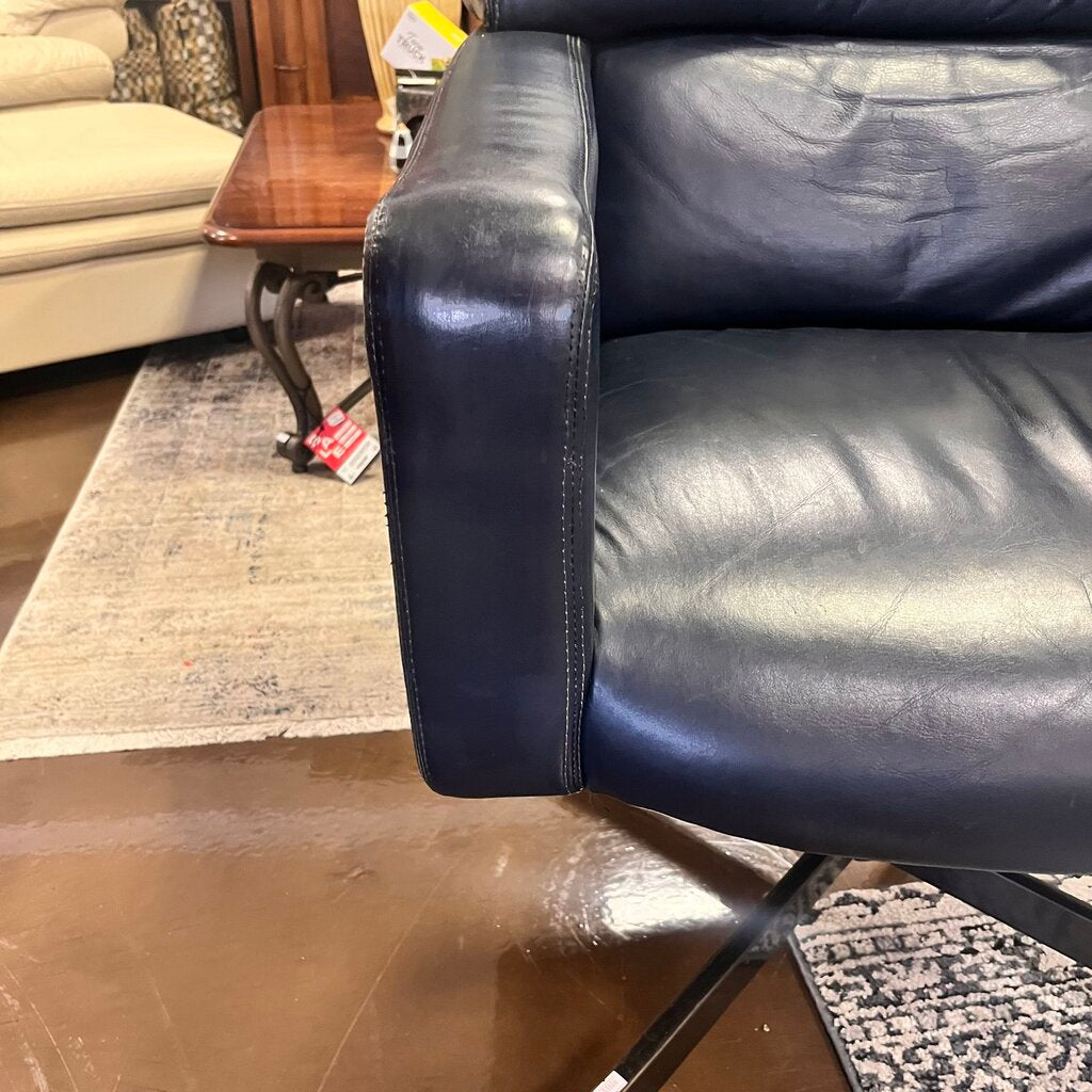 Orig Price $650 - Adjustable Leather Swivel Office Chair