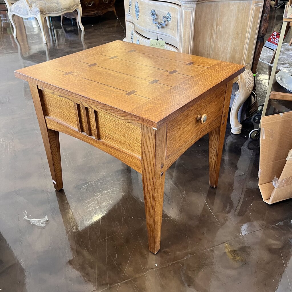 Mission Style End Table w/ Drawer