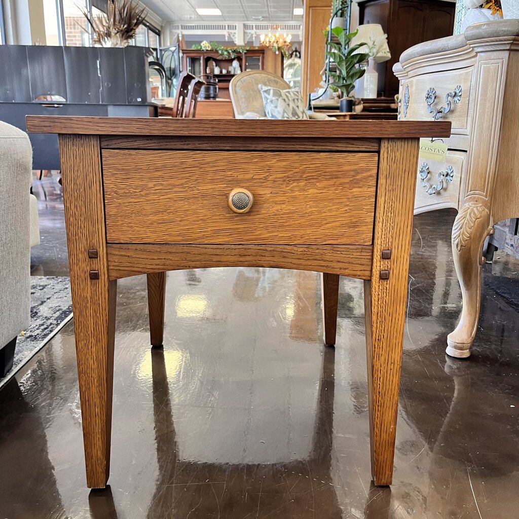 Mission Style End Table w/ Drawer