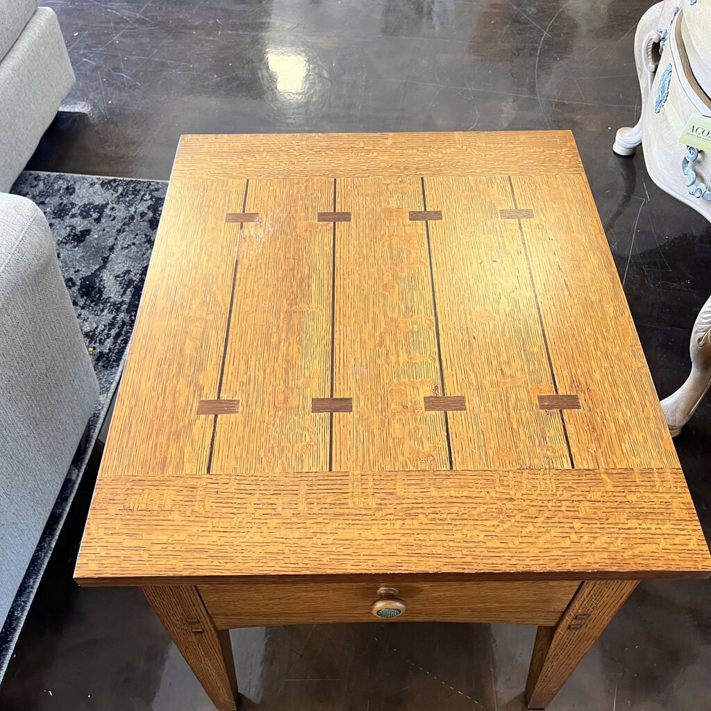 Mission Style End Table w/ Drawer