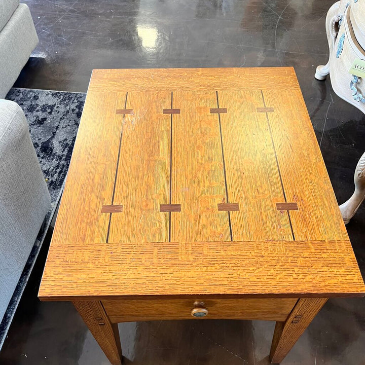 Mission Style End Table w/ Drawer