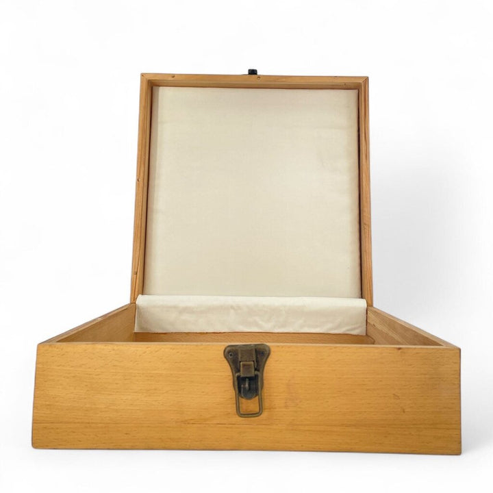 Wooden Chest with Metal Clasp